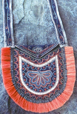 Huron Quilled Bag Circa 1829