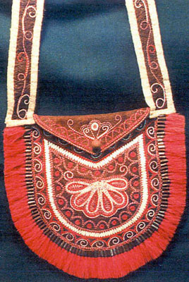 Huron Quilled Bag Circa 1800