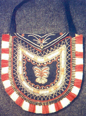 Huron Quilled Bag Circa 1800