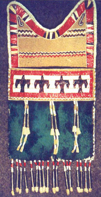 Eastern Sioux Quilled Bag Circa 1830